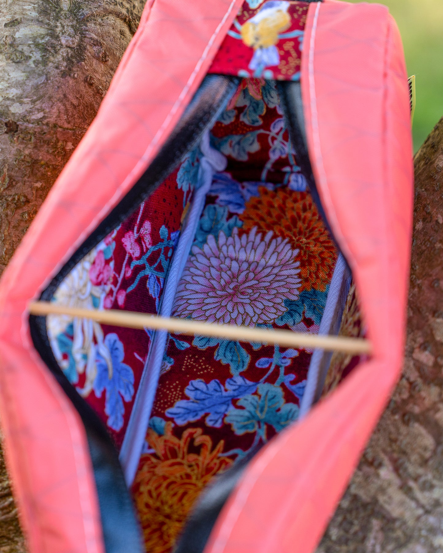 Crimson Blossom - Top Tube Bag