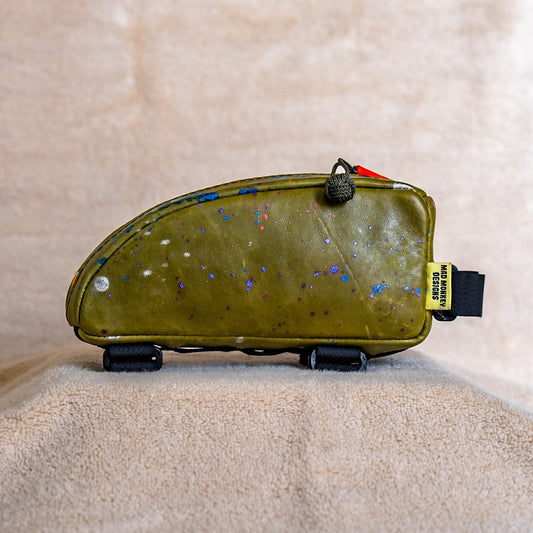 Worn-out Effect Leather - Top Tube Bag