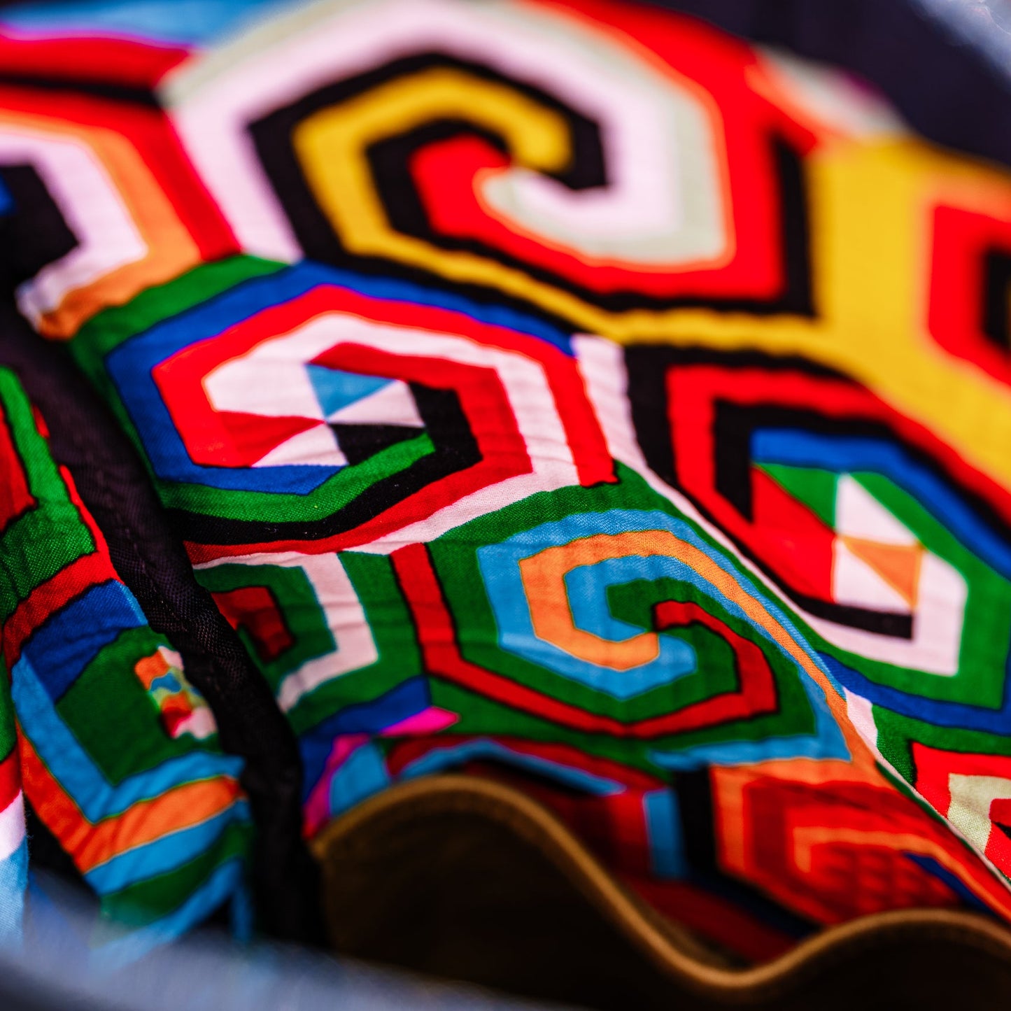 Splatter Paint Leather - Jungle Pannier