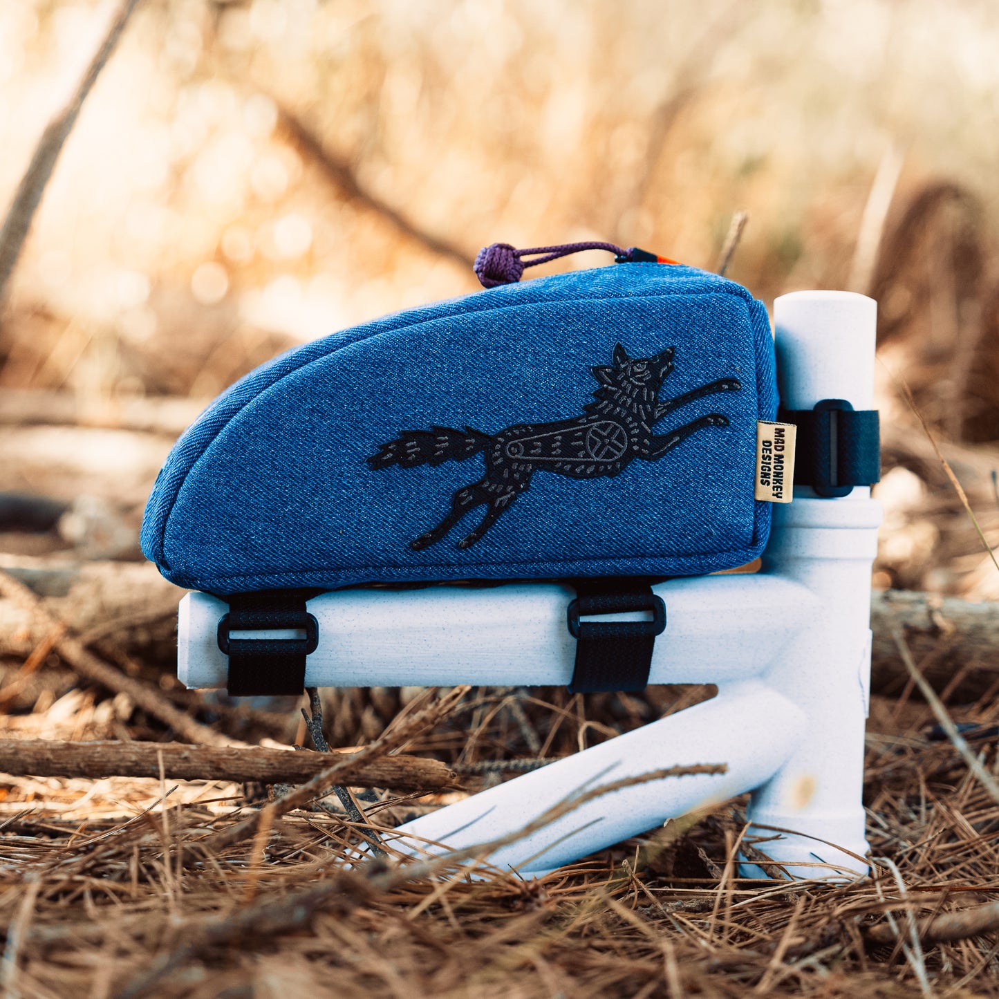 "Living The Dream" in Denim - Top Tube Bag