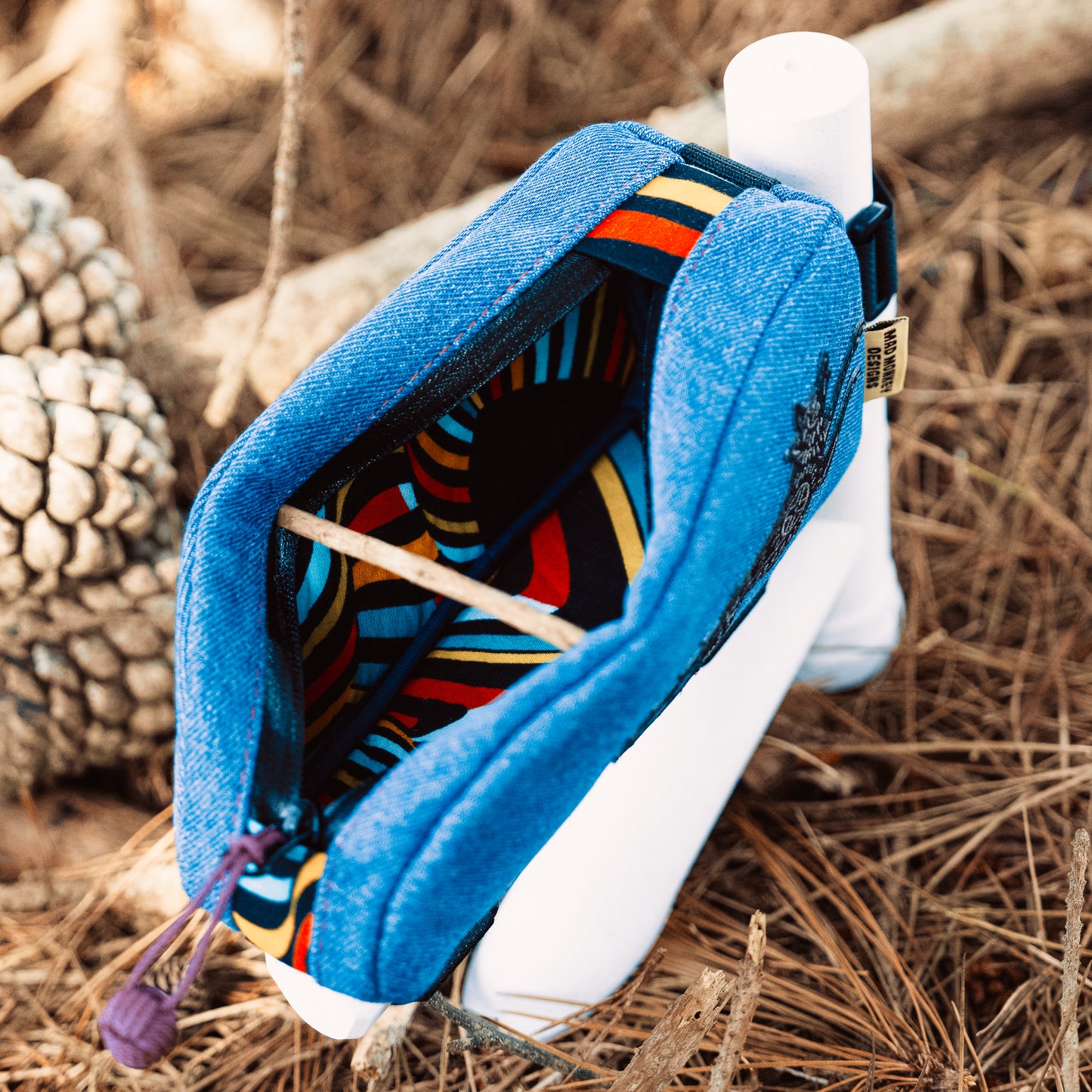 "Living The Dream" in Denim - Top Tube Bag